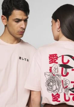 YOURTURN Unisex - Print T-Shirt - Pink 13 YOURTURN Unisex - Print T-Shirt - Pink -Yourturn 05f694ef09d0411c95ee681e9e6aa357