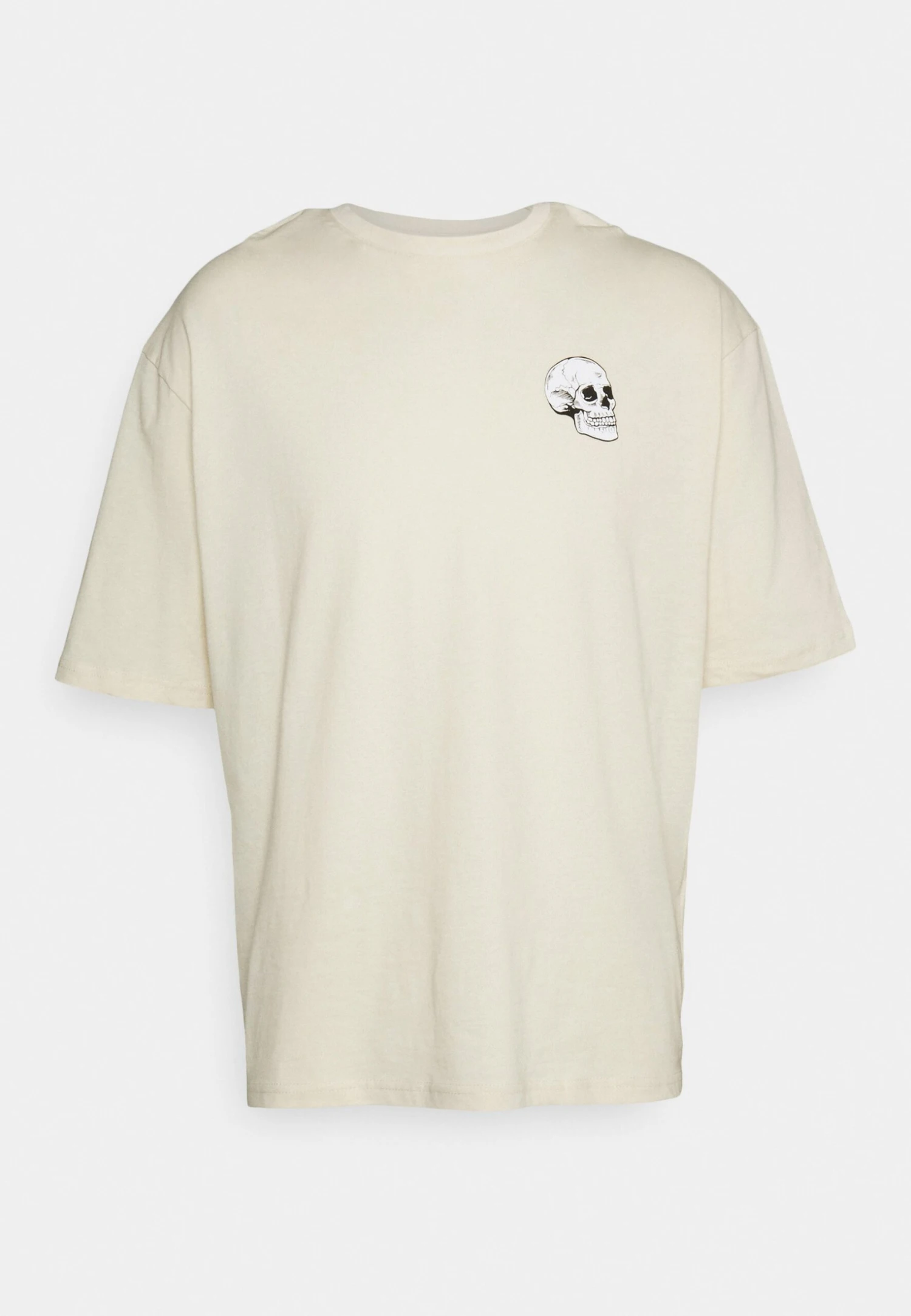 YOURTURN SkullGraphic- Print T-Shirt - Beige 7 YOURTURN SkullGraphic- Print T-Shirt - Beige - Image 5