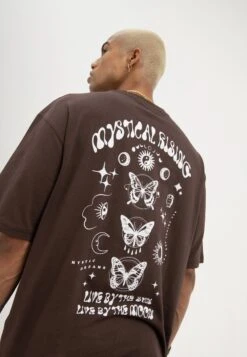 YOURTURN Unisex - Print T-Shirt - Brown -Yourturn 21d7423da5f447dea09e51e16fe2ccf6