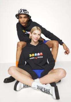 YOURTURN Pac-Man Unisex - Sweatshirt - Black -Yourturn 30d6307775db403297fa037df91afe54