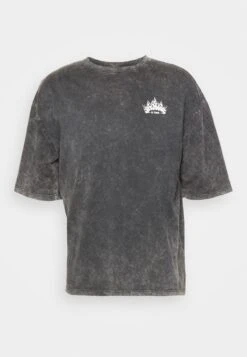 YOURTURN Skull Graphic Tee Unisex - Print T-Shirt - Mottled Black -Yourturn 3341a74bddf74d959dffbf4e41605549