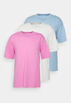 YOURTURN 3Pack Unisex - Basic T-Shirt - Light Blue/Grey/Pink -Yourturn 3af9a87d6a8f4b5799aeb97cf69ae6fc
