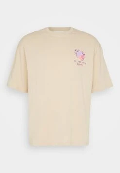 YOURTURN Graphic Tee Unisex - Print T-Shirt - Beige -Yourturn 3ea29578165a40a38621358db58bfdf7