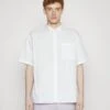 YOURTURN Plain Boxi Fit Unisex - Shirt -White