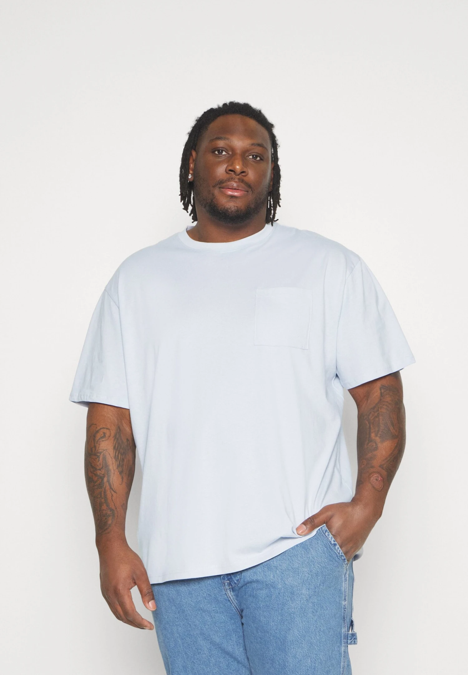 YOURTURN Unisex 2 Pack- Basic T-Shirt - Light Blue/Dark Blue 4 YOURTURN Unisex 2 Pack- Basic T-Shirt - Light Blue/Dark Blue - Image 2