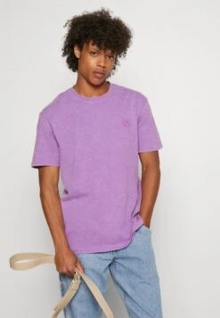 YOURTURN Yt-0722-1002Smiley Wash Tee / 404 - Purple - Basic T-Shirt - 404 - Purple -Yourturn 5f29291eb4a7453d8897b4ff5194dafd