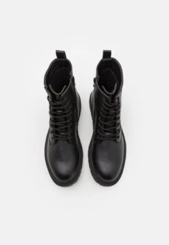 YOURTURN Lace-Up Ankle Boots - Black 11 YOURTURN Lace-Up Ankle Boots - Black -Yourturn 61d5348b473748debc1352ffb8d1fe7d