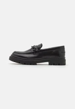 YOURTURN Leather Unisex - Slip-Ons - Black