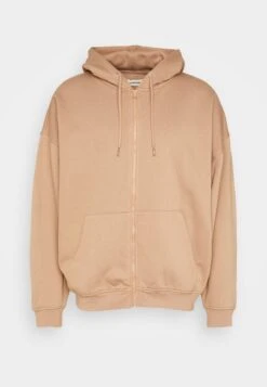 YOURTURN Unisex - Zip-Up Sweatshirt - Tan -Yourturn 7834f8aef5ff444982e9c217aff73895
