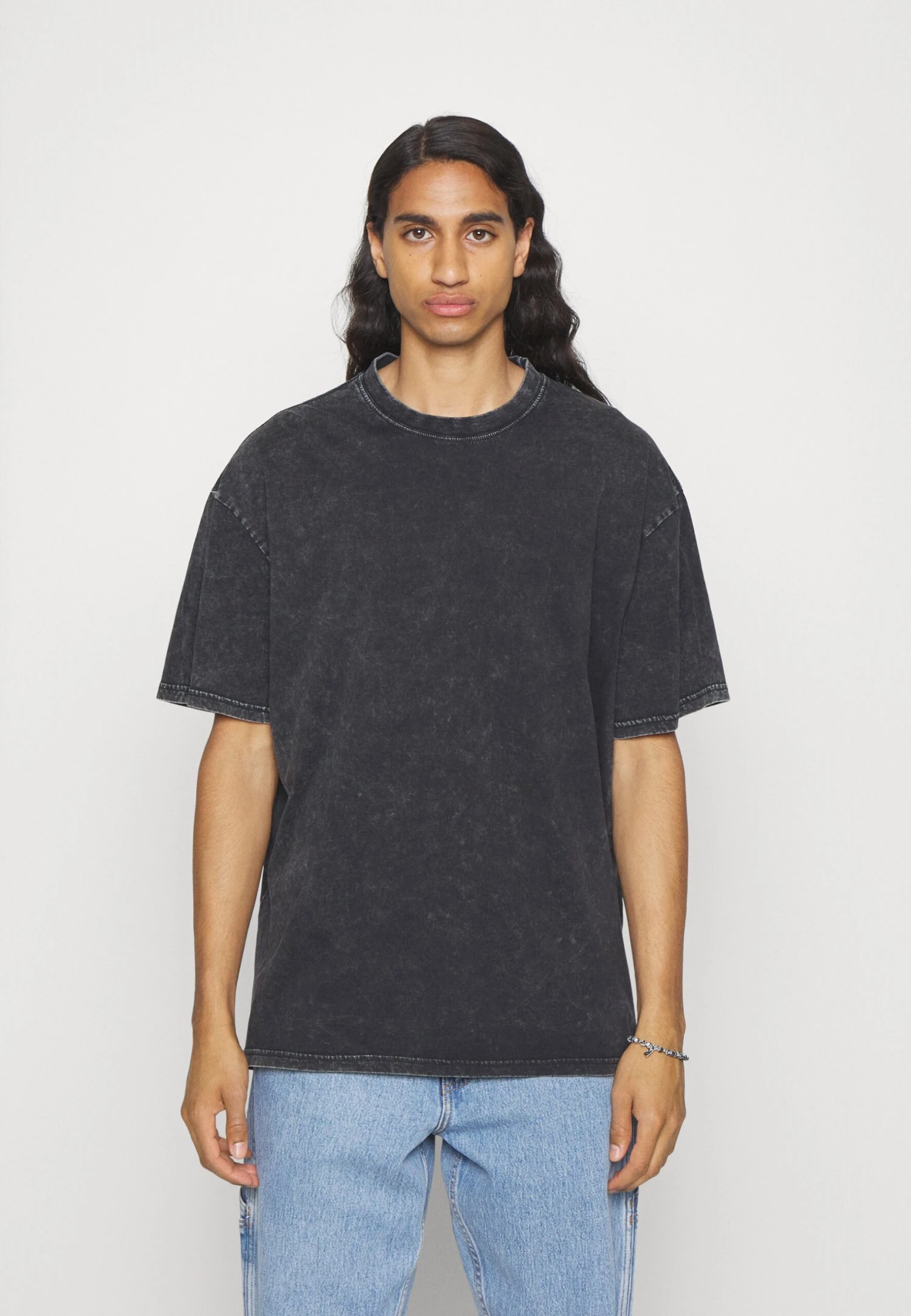 YOURTURN Unisex - Print T-Shirt - Mottled Black 3 YOURTURN Unisex - Print T-Shirt - Mottled Black