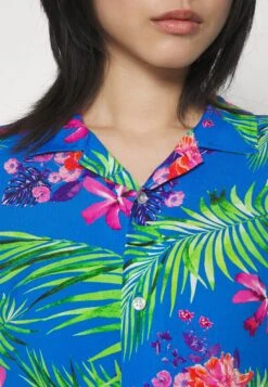 YOURTURN Unisex - Button-Down Blouse - Blue -Yourturn 7e0267c027e44c798b22ebbdf4937249