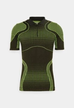 YOURTURN Unisex - Polo Shirt - Black/Green -Yourturn 8171098e63af4d089f603c2f968dcf94