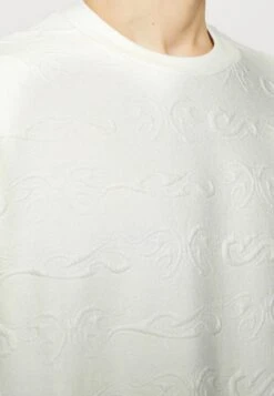 YOURTURN Tribal Embossed Unisex - Sweatshirt - Off White -Yourturn 8c390ca9c9fe42218bf5de86ef627030