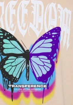 YOURTURN Unisex - Print T-Shirt - Tan -Yourturn 8d497b52e0b54150a15870bfd93a2a5a