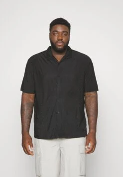 YOURTURN Plisse Shirt Unisex - Shirt - Black