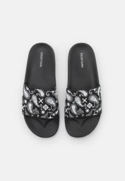 YOURTURN Unisex - Pool Slides - Black -Yourturn 98b223bc14bd476dbc5f2afedd80a76d