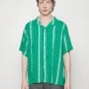 YOURTURN Stripes Boxi - Shirt - Green -Yourturn 9de6efbce4cb4c2c931adc445f3a4927