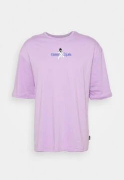 YOURTURN Oversize Unisex - Print T-Shirt - Lilac -Yourturn a6519a8a969e4c6784a8e21618c7b4e0