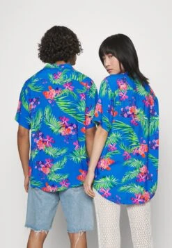 YOURTURN Unisex - Button-Down Blouse - Blue -Yourturn b150e4747362471ea46eacdf4b254f92