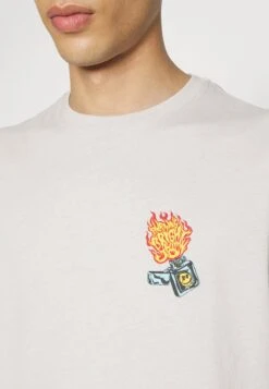 YOURTURN Unisex - Print T-Shirt - Grey -Yourturn c2858e9efb184eb7b739799a0b4c256f