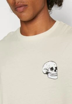 YOURTURN SkullGraphic- Print T-Shirt - Beige 13 YOURTURN SkullGraphic- Print T-Shirt - Beige -Yourturn c564c1f2f9e743cc97f7df38fcdd588c