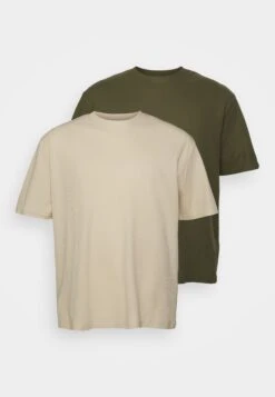 YOURTURN Unisex - Basic T-Shirt -Light Green/ Off-White -Yourturn c79586a67b644f9d8df9dcf9e2af5ece