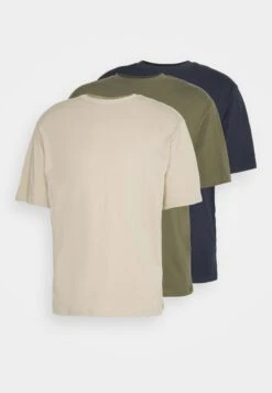 YOURTURN 3Pack Unisex - Basic T-Shirt - Olive, Beige, Dark Blue -Yourturn c9781a2078894637b28a4d312cb66c40