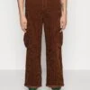 YOURTURN Corduroy Unisex - Cargo Trousers - Dark Brown -Yourturn ca80e85287d645dc850f871c6e801d99