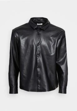 Yourturn 19 YOURTURN Unisex - Faux Leather Jacket - Black