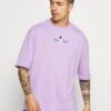 YOURTURN Oversize Unisex - Print T-Shirt - Lilac