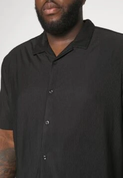 YOURTURN Plisse Shirt Unisex - Shirt - Black -Yourturn ebe953609ad041e29fb537e234f3f4d3