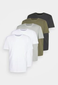 YOURTURN Unisex 5 Pack - Basic T-Shirt - White/Olive /Black 16 YOURTURN Unisex 5 Pack - Basic T-Shirt - White/Olive /Black -Yourturn fd0cb44c209a4deebcd571033de05bdb